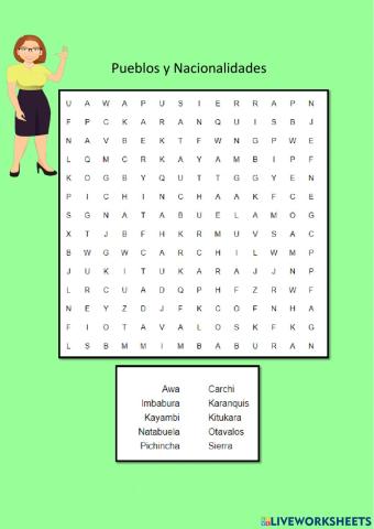 Pueblos y nacionalidades