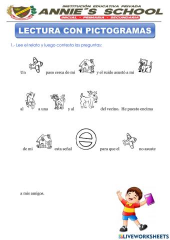 Lectura con pictogramas