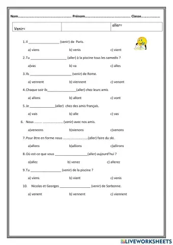 Contrôle aller venir