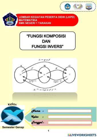 Fungsi Komposisi dan Fungsi Invers