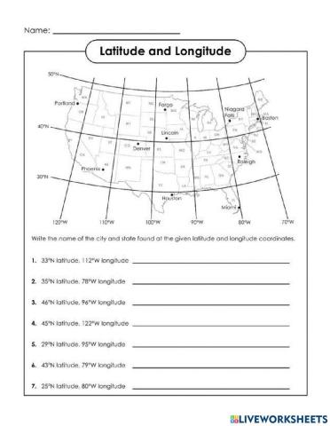 Longitude and Latitude