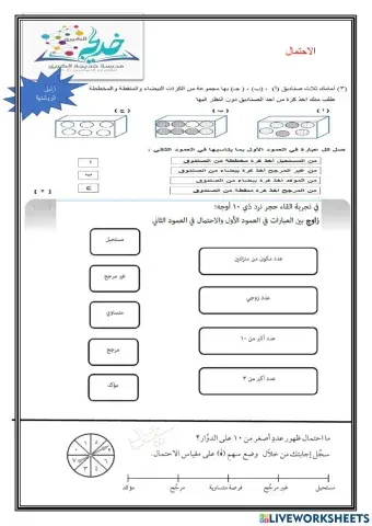 الاحتمال لصف الخامسس