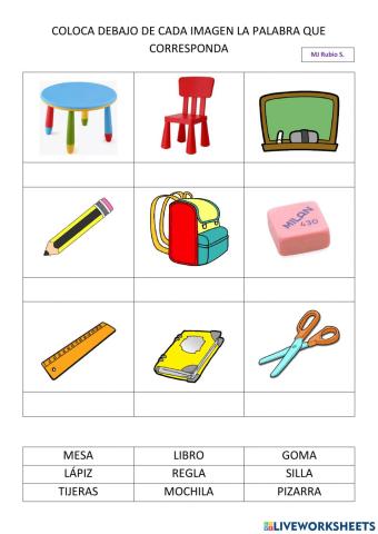 Lectoescritura material colegio