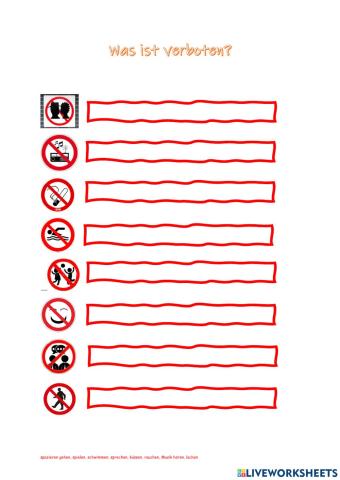 Was ist verboten?