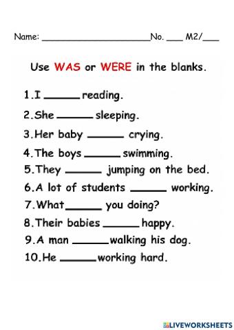 Past Simple (be verbs)