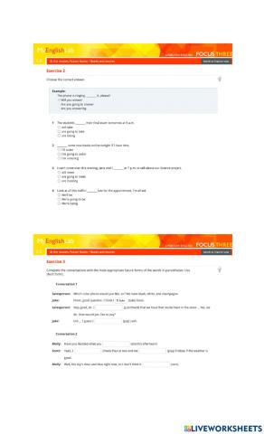 Future forms - My English Lab