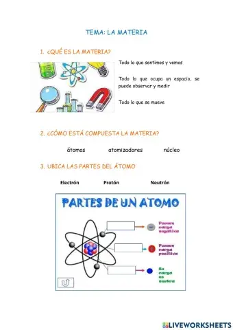 La materia y sus propiedades