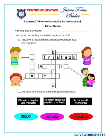 Examen Educación Emocional