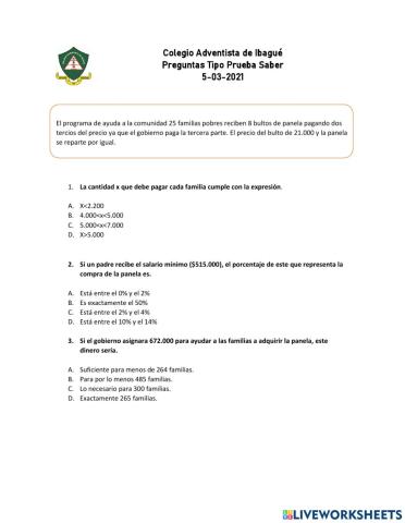 Prueba Saber
