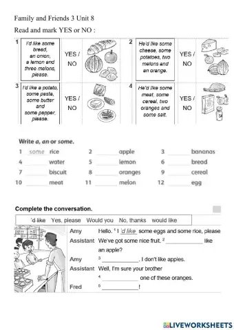 Family and friends 3 unit 8