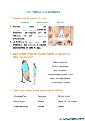 Problemas en la adolescencia