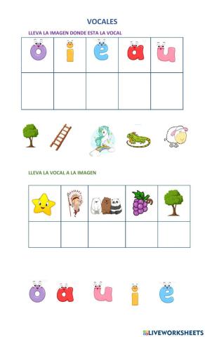 Relacion de vocales e imagen