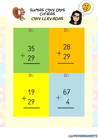 Sumas con llevadas