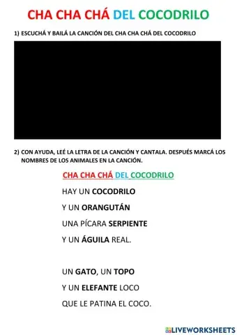 Cha cha chá del cocodrilo