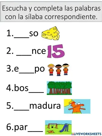 Vocabulario con que qui