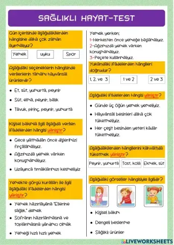 Sağlıklı Hayat test