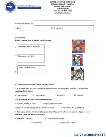 Segundo examen trimestal