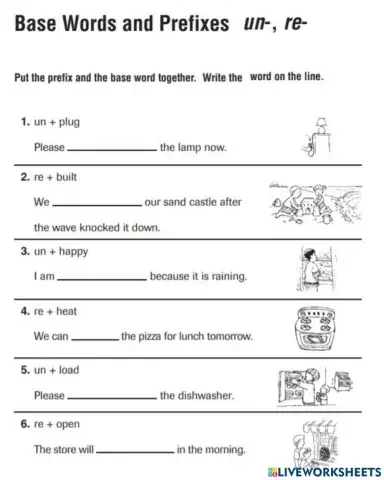 Prefix Re- UN-