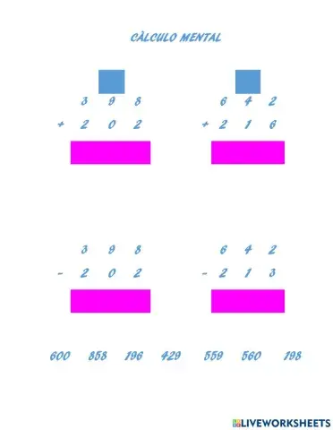 Cálculo mental