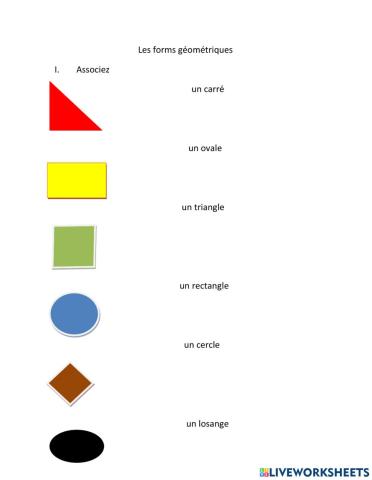 Les formes géométriques