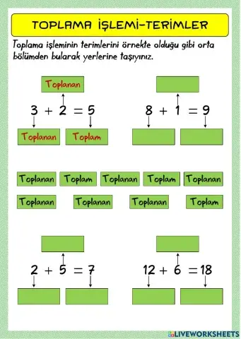 Toplama İşlemi-Terimler-2