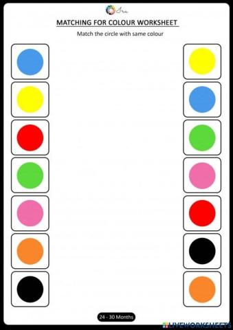 Ficha 4a unir colores correspondencia