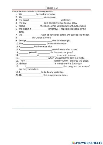 Tenses 1.3
