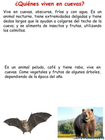 ¿Quiénes viven en cuevas?