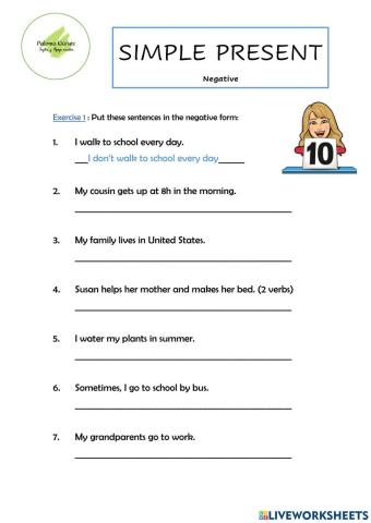LESSON 6 - Present Simple negative