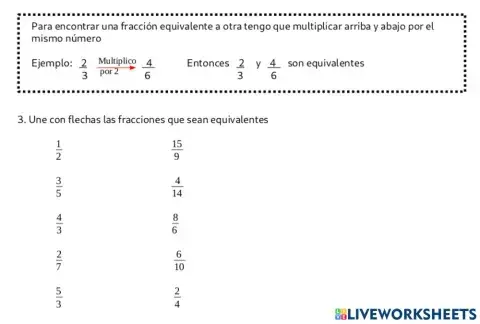 Fracciones equivalentes 1
