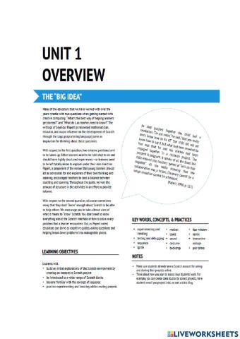 Unit 1 drop and drag