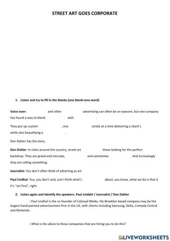 Street art goes corporate