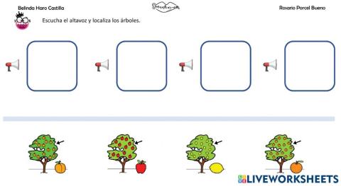 Vocabulario: arboles frutales