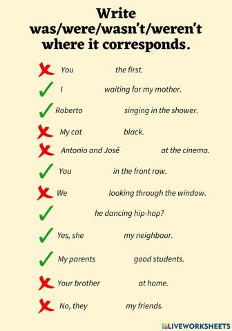 Affirmative and negative sentences
