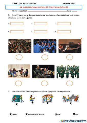 4º Agrupaciones musicales