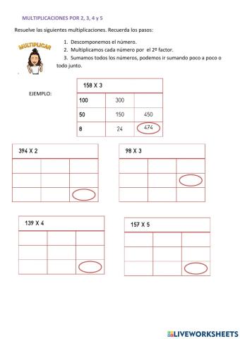 Multiplicamos por dos ABN (2,3,4,5)