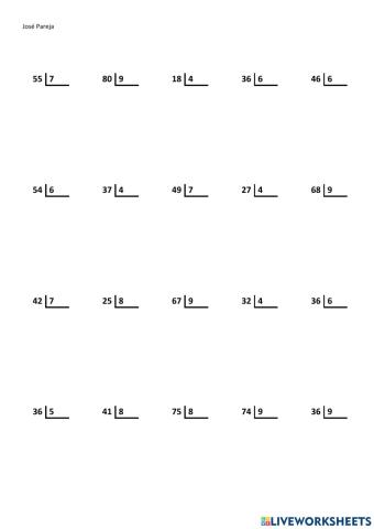 Divisiones simples 1