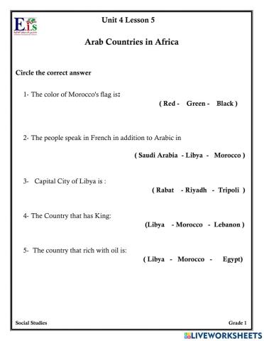 Arab Countries in Africa