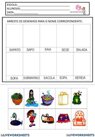 Correspondência figura e nome