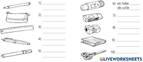 Materiales escolares