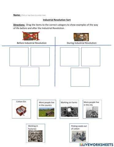 Industrial Revolution Sort