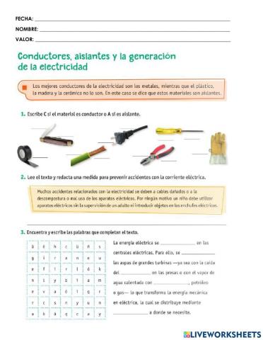 Conductores y aislantes