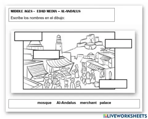 MIDDLE AGES - AL-ANDALUS - LABEL