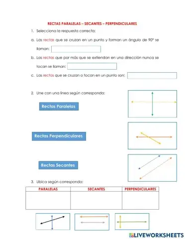 Paralelas Secantes y Perpendiculares