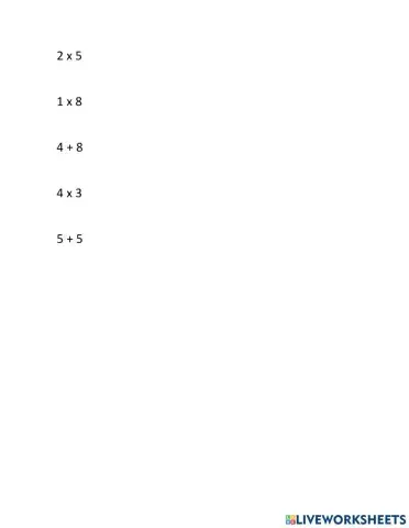 Multiplicaciones y sumas faciles