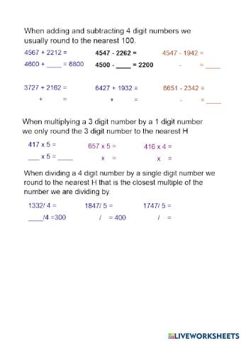 Estimation to the Nearest 100