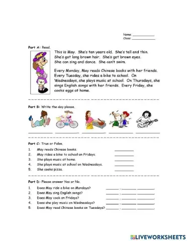 Reading comprehension