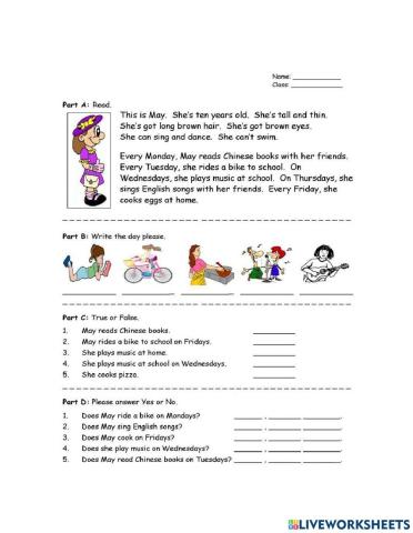 Reading comprehension