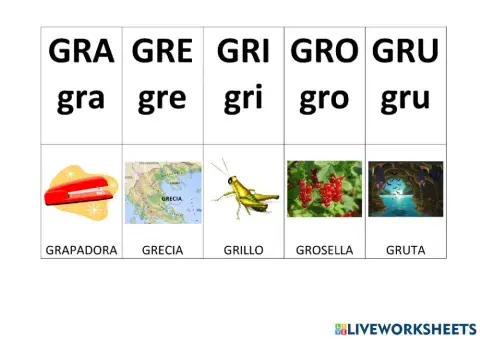 Silabas gragregrigrogru