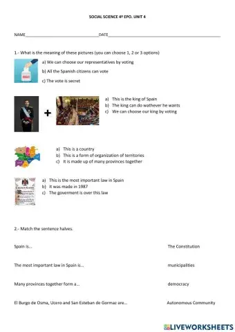 Spain and its population